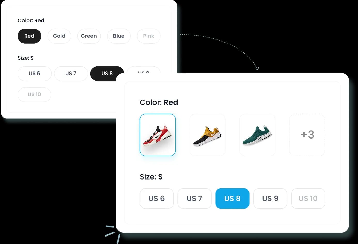 OPTIS Color Swatch Variants
