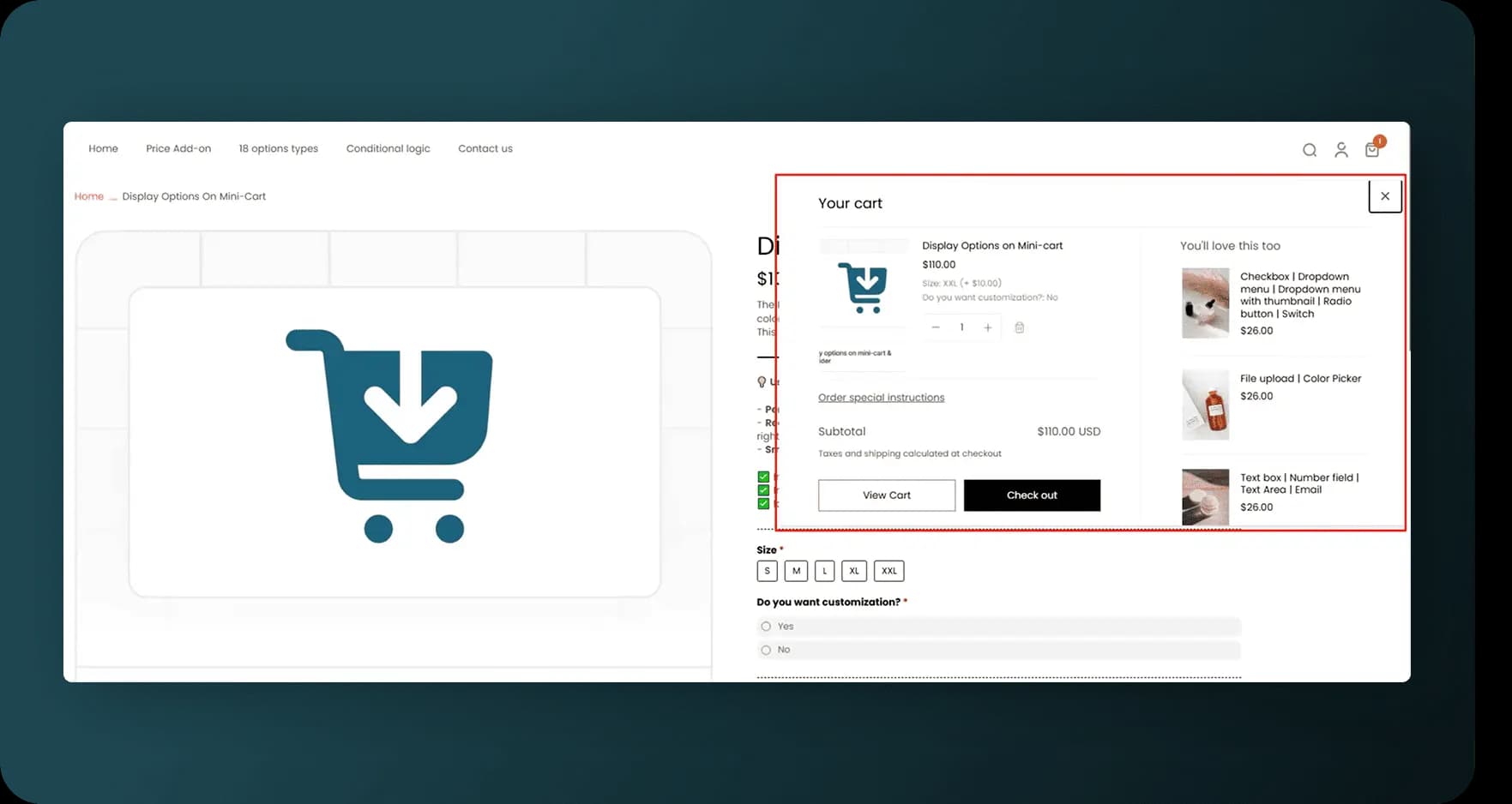 In-cart editing